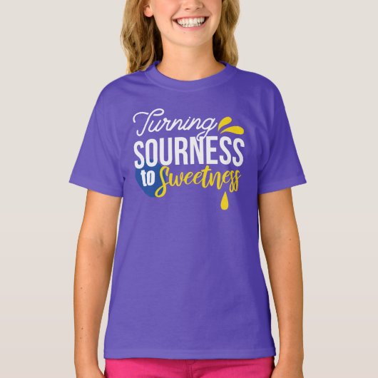 Motivierend Zitronenangebot von sauer bis süß T-Shirt (Vorderseite)