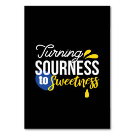 Motivierend Zitronenangebot von sauer bis süß Tischnummer