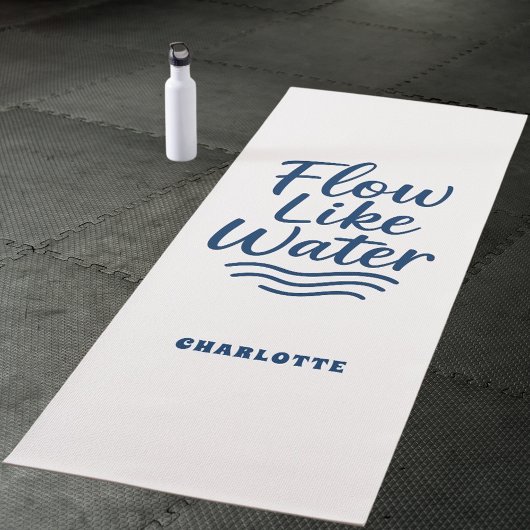 Motivierend Zitronenblau wie Wasser Yogamatte