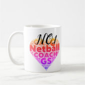 Motivierend Zug des Netball-No.1 Kaffeetasse (Links)