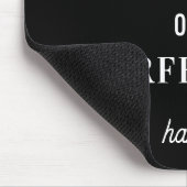 Motivierende Affirmation Minimalist Schwarz Mousepad (Ecke)