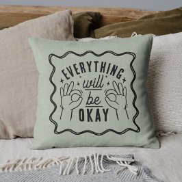 Motivierende Affirmationen Alles Wird Gut Kissen