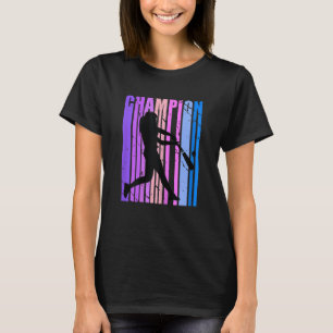 Motivierende Baseball Champion Frau Vintage Cool T-Shirt