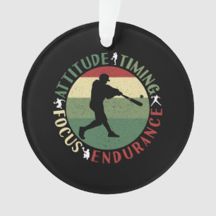 Motivierende Baseball-Mannschaftswerte Ornament