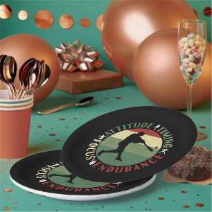 Motivierende Baseball-Mannschaftswerte Pappteller