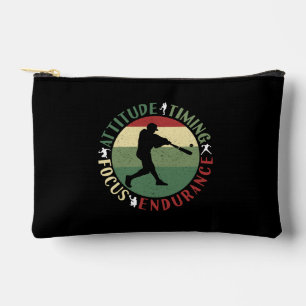Motivierende Baseball-Mannschaftswerte Zubehörtasche