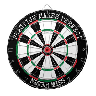 Motivierende Dartboard-Wandkunst Übung Zitat Dartscheibe