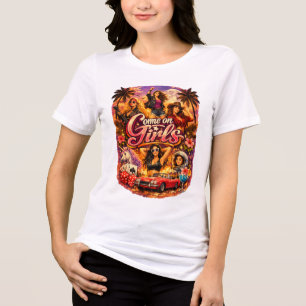 Motivierende Frauen weißes T-Shirt Tri-Blend Shirt