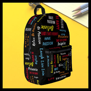 Motivierende Inspirierende Benutzerdefinierte Bedruckter Rucksack
