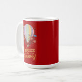 Motivierende isolierte Wasserflasche Kaffeetasse (Vorderseite Links)