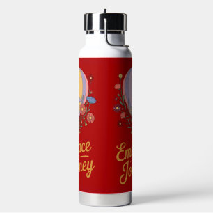 Motivierende isolierte Wasserflasche Trinkflasche