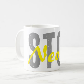 Motivierende Kaffeetasse mit einfachem Design
