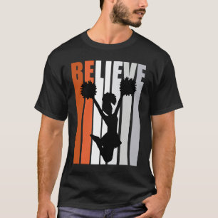 Motivierende Mädchen Cheerleading Frauen Glauben O T-Shirt