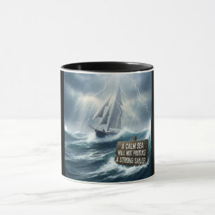 Motivierende Ozeansturm-Kunst Tasse