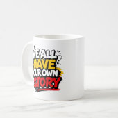 Motivierende Typografie-Kaffeetasse Kaffeetasse (Vorderseite Links)