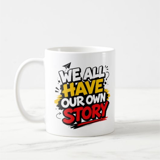 Motivierende Typografie-Kaffeetasse Kaffeetasse (Links)