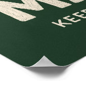 Motivierende Typografie-Wandkunst Poster (Ecke)