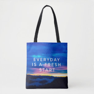 Motivierende und inspirierende Zitate - Jeden Tag Tasche