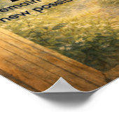 Motivierende Wandkunst für Home Office Studio Poster (Ecke)