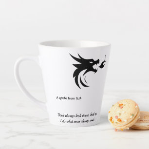 Motivierende weiße Keramiktasse von GJA Design Milchtasse