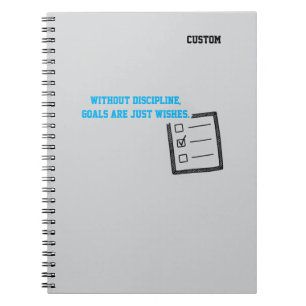 Motivierende Worte - Disziplin,  Notizblock