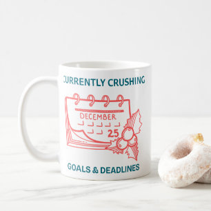 Motivierende Ziele Fristen Erreichung Kaffeetasse