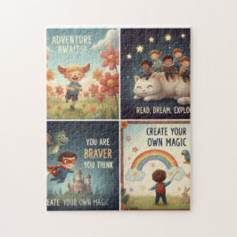 Motivierende Zitate für Kinderzimmer & Klassenzimm Puzzle