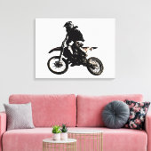 Motivierenden für Motorradsportleistungen Leinwanddruck (Insitu (Wohnzimmer))