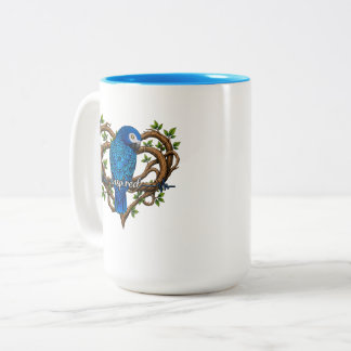 Motivierender afrikanischer Graupapagei-Becher Ins Zweifarbige Tasse