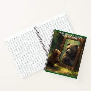 motivierender Bärenjungen-Kalender-Planer-Notizbuc Notizblock