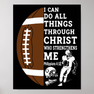 Motivierender Bibelvers christliche Geschenke Foot Poster