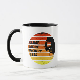 Motivierender Felsenkletter-Spruch Tasse