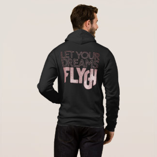 Motivierender Gold Style Reißverschluss Hoodie