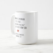 Motivierender Karrierewechsel Kaffeetasse (Vorderseite Links)