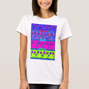 Motivierender Lebendiger "Iss Liebe & Spiel" Kunst T-Shirt