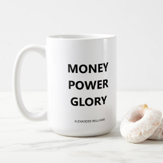 Motivierender minimalistischer Business Schwarzwei Kaffeetasse