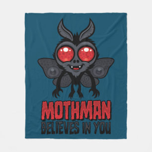Motivierender Mothman Glaubt An Dich Fleecedecke