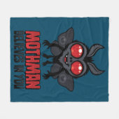 Motivierender Mothman Glaubt An Dich Fleecedecke (Vorderseite (Horizontal))