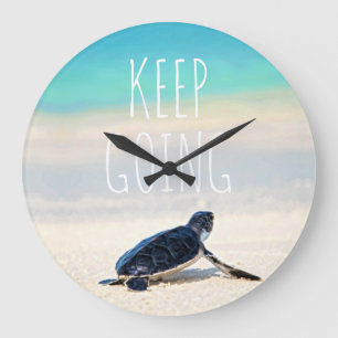 Motivierender Spruch Weiter So Turtle Beach Große Wanduhr