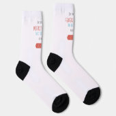 Motivierender typografischer Retro-Stil Socken (Rechts)