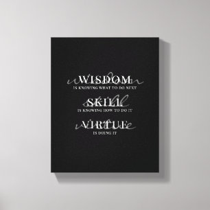 Motivierender Zitat Moderner Schriftzug Typografie Leinwanddruck