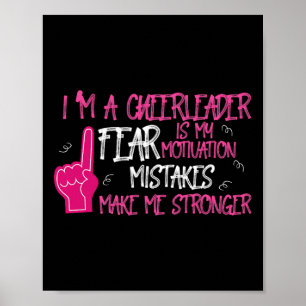 Motivierendes Cheerleader-Design Poster