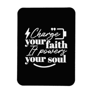 Motivierendes christliches Zitat – Lade deinen Gla Magnet