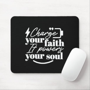 Motivierendes christliches Zitat – Lade deinen Gla Mousepad