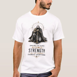 Motivierendes Fantasy-Krieger-Grafik-T-Shirt T-Shirt