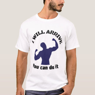 Motivierendes Fitness-Design T-Shirt