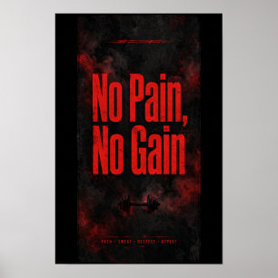 Motivierendes Fitnessstudio-Geschenk Workout Poste Poster