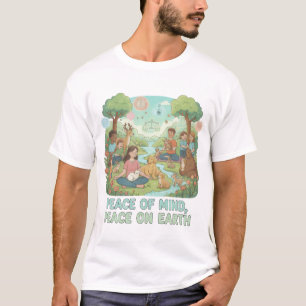 Motivierendes Frieden für den Geist, Frieden auf E T-Shirt