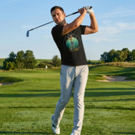 Motivierendes Golf-Grafikdesign T-Shirt