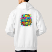 Motivierendes Graffiti-Design für Chancen Hoodie (Rückseite)